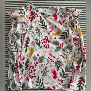 Festive girls Christmas Print Long Sleeve Top